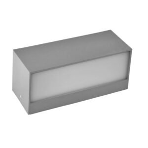 Aplique Exterior Masala 1xe27 Gris Ip65 Policarbonato 9x23x10,1 Cm