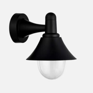 Aplique Exterior Mentol 1xe27 Negro Ip44  Policarbonato   25x18,1x23,2 Cm