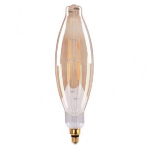 Bombilla Filamento Vela 43x12d 8w 850lm E27 Ambar Ambar 3000k