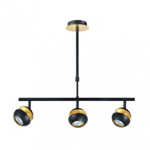 Colgante Beethoven Negro/oro 3xgu10