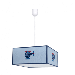 Colgante Helicoptero 1xe27 Celeste Regx35x35