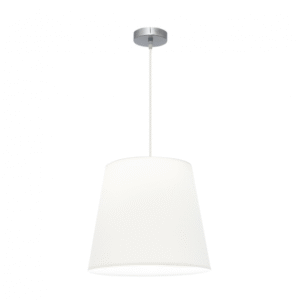 Colgante Maldivas 1xe27 Cromo/blanco Regx40x40 Cm