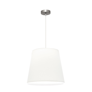 Colgante Maldivas 1xe27 Niquel/blanco Regx40x40 Cm