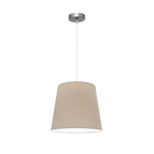 Colgante Maldivas 1xe27 Niquel/piedra Regx35x35 Cm