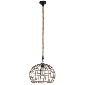 Colgante Yute 1xe27 Cuerda Regx35x35 Cm