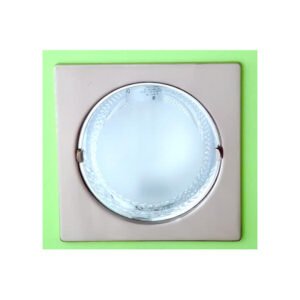 Downlight Empotrar 1xe27 9x18,8x18,8 Cm S/bom.cuadrad.niquel Corte 17d