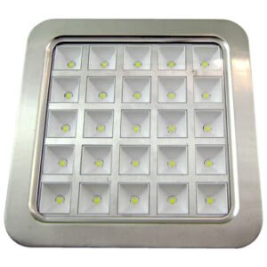 Downlight Cuad. Amon Led 16w Niquel 6500k 18x18 Cm corte 15,5x15,5 Cm