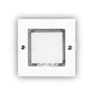 Downlight Empot. Cuad. Mini Down Blanco1xe27 Bombilla Bajo Cons. Incluida 11w 7,7x12x12cm Corte 10,8x10,8cm
