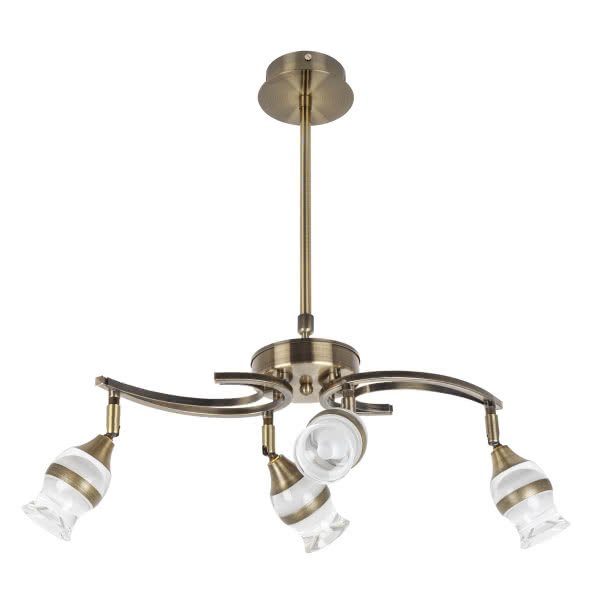 Lampara 4x5w 4000k Zodiaco Cuero 1600lm Regx48