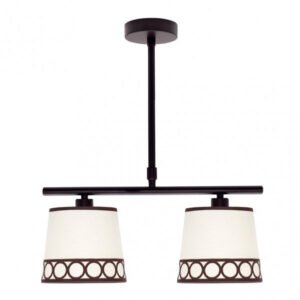 Lampara Dalia 2xe14 Beis/marrón Regx40x16 Cm