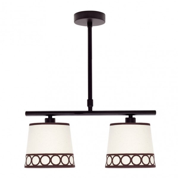 Lampara Dalia 2xe14 Beis/marrón Regx40x16 Cm