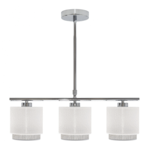 Lampara Kenya 3xe14 Blanca/gris Regx56x14 Cm