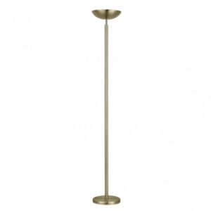 Pie De Salon Luyten 2xe27 Cuero 180x27x27 Cm