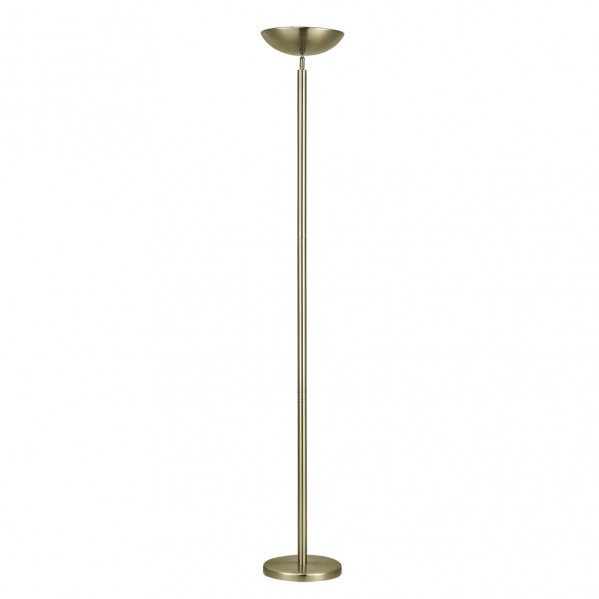 Pie De Salon Luyten 2xe27 Cuero 180x27x27 Cm