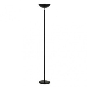 Pie De Salon Luyten 2xe27 Negro Mate 180x27x27 Cm