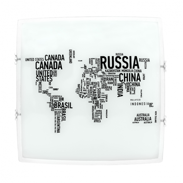 Plafón Mundi 2xe27 Blanco 30x30