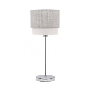 Sobre Mesa Kenya 1xe14 Gris/blanco 45x18x18 Cm