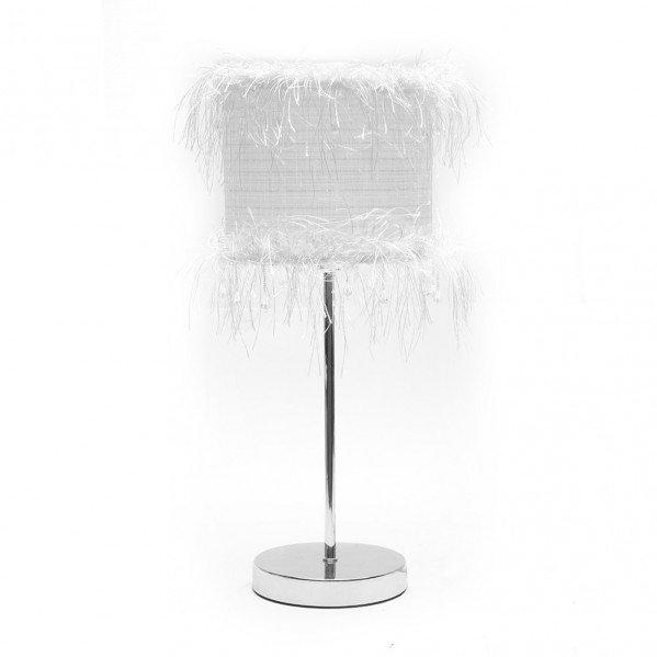 Sobremesa Hilos 1xe14 Blanco 42,5x17x17 Cm