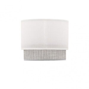 Pantalla sobremesa Kenya E14 Blanco/gris 18Dx16dx15h