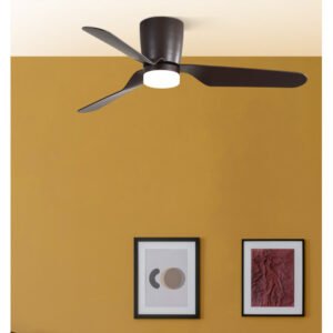 Ventilad 18w Dc Kochi Marron 3 Aspas Marron 6 Veloc. 3000k, 4000k, 6000k C/remoto Y Temporizador 132 D 2025