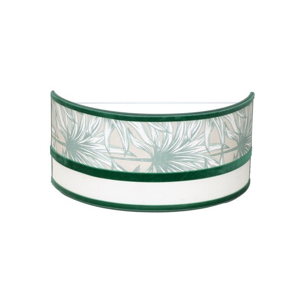 Aplique Caledonia 1xe27 Blanco/verde 15,5x33x13cm