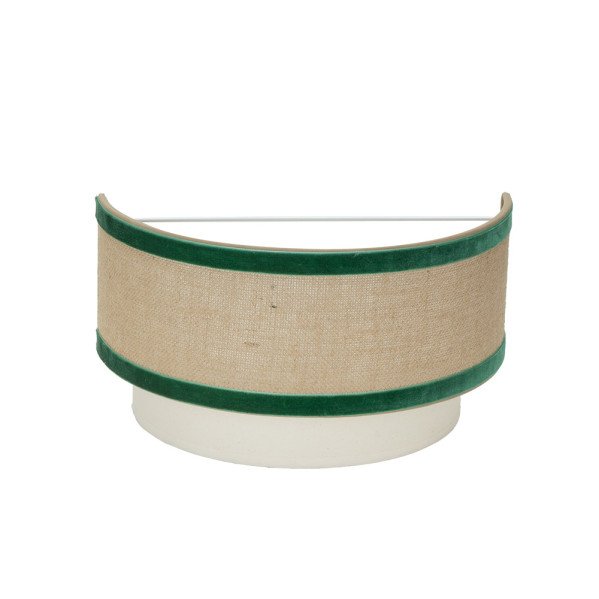 Aplique Cornalina 1xe27 Beis/verde 30d