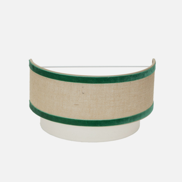 Aplique Cornalina 1xe27 Beis/verde 30d