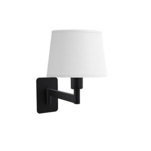 Aplique Cueza 1xe14 Negro/blanco 24x15x28cm