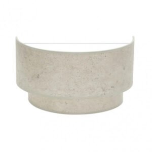 Aplique Doble Smile 1xe27 Cemento Gris 17x30x15 Cm
