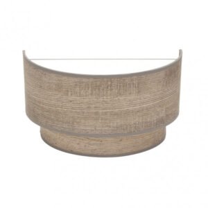 Aplique Doble Smile 1xe27 Madera Gris 17x30x15 Cm