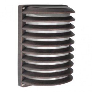 Aplique Ext. Aluminio Achernar 1xe27 Marron Ip44 25,5x18x13 Cm