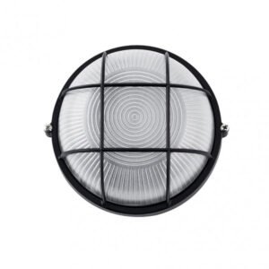 Aplique Ext. Aluminio Apus Pequeño 1xe27 Negro 9x17,5x17,5 Cm Ip44