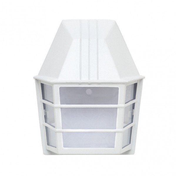 Aplique Exterior Aluminio Acrux 1xe27 Blanco Ip23 24x20x11,5 Cm