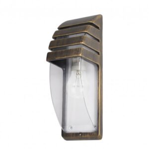 Aplique Exterior Elnath 1xe27 Neg/oro 35x12x12 Cm Ip44