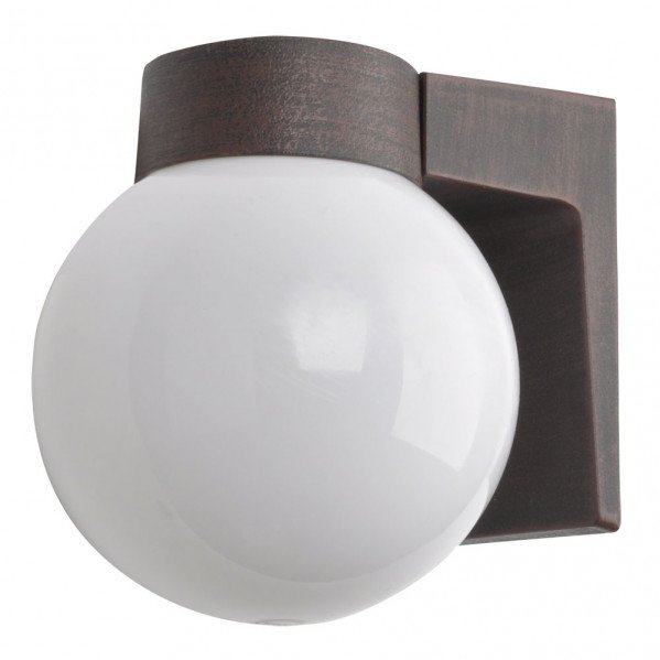 Aplique Exterior Aluminio Procyon 1xe27 Marron 18x15x18 Cm Ip44