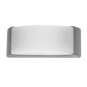 Aplique Exterior Azuki 1xe27 Gris Ip65 Policarbonato 12,9x32x13 Cm
