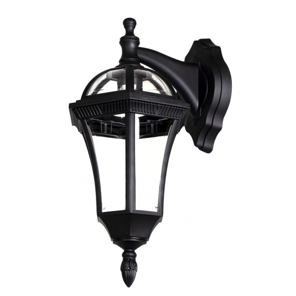 Aplique Exterior Comino 1xe27 Negro Ip44 Policarbonato 41,1x17x6x23,8 Cm