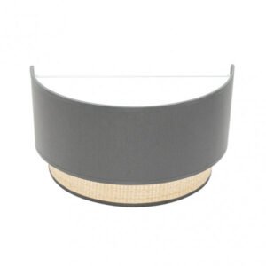 Aplique Kandy 1xe27 Natural/gris 17x30x15 Cm