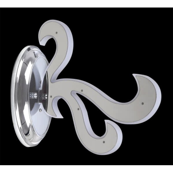 Aplique Led Fuego 1 L Cromo 9w 360lm 4000k 23x12x26,5