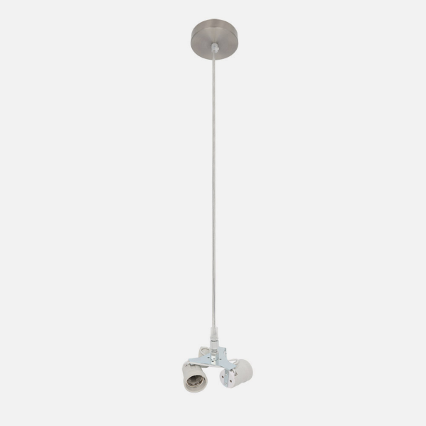 Arm. Colgante Cara 3xe27 Niquel M10 Regx10x10 Cm
