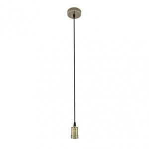 Arm.colgante Puja 1xe27 Cuero Regx10x10 Cm