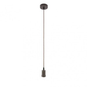 Arm.colgante Puja 1xe27 Marron Regx10x10 Cm