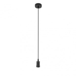 Arm.colgante Puja 1xe27 Negro Regx10x10 Cm