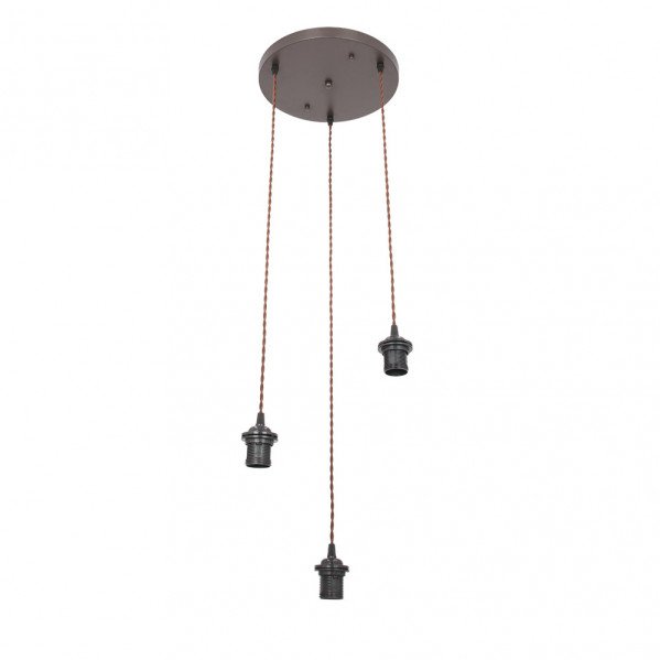 Armazon Plafon Nia 3xe27 Marron Regx30x30cm