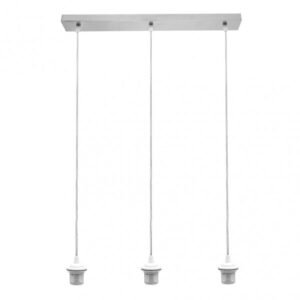 Armazón Regleta Nia 3xe27 Cromo Regx60x6cm