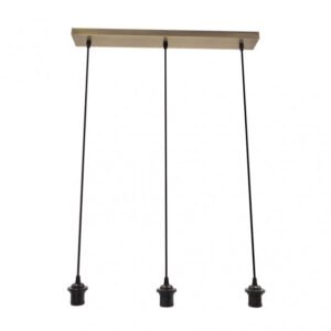 Armazon Regleta Nia 3xe27 Cuero Regx60x6cm