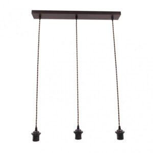 Armazon Regleta Nia 3xe27 Marron Reggx60x6cm