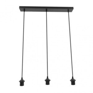 Armazon Regleta Nia 3xe27 Negro Regx60x6cm