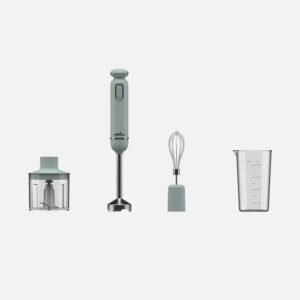 Batidora De Mano Kent 600w Verde 2vel+turbo Cuchi llas Ac.inoxidable c/vaso+picadora+batidor Desmontable 40x6,6x6,6cm
