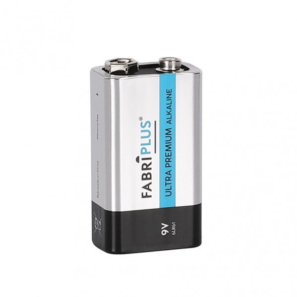 Blister 1 Pila 6lr61 9v Fabriplus Alcalina Ultradigital 0%mercurio 11,5x8,5x1,9 Cm